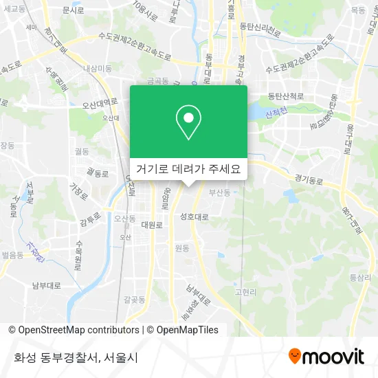 화성 동부경찰서 지도