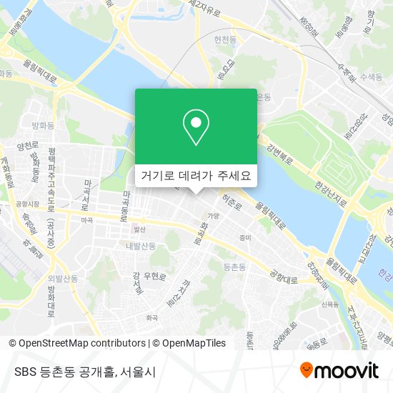 SBS 등촌동 공개홀 지도