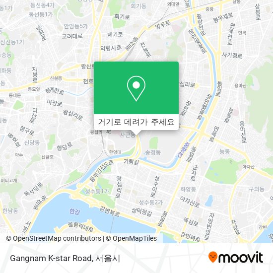 Gangnam K-star Road 지도