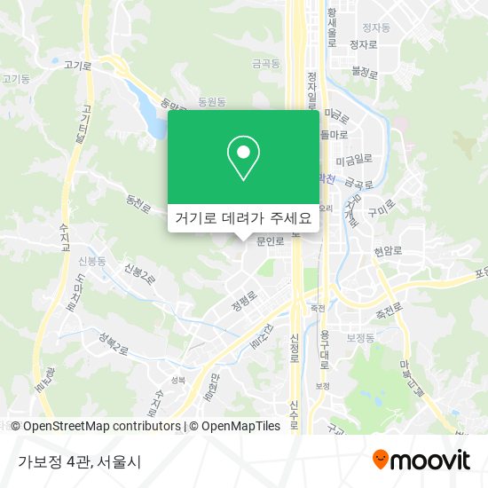 가보정 4관 지도