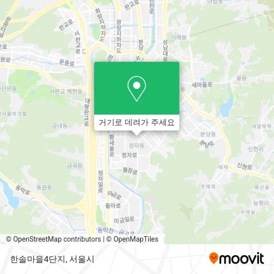 한솔마을4단지 지도