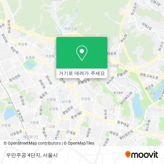 우만주공 4단지 지도