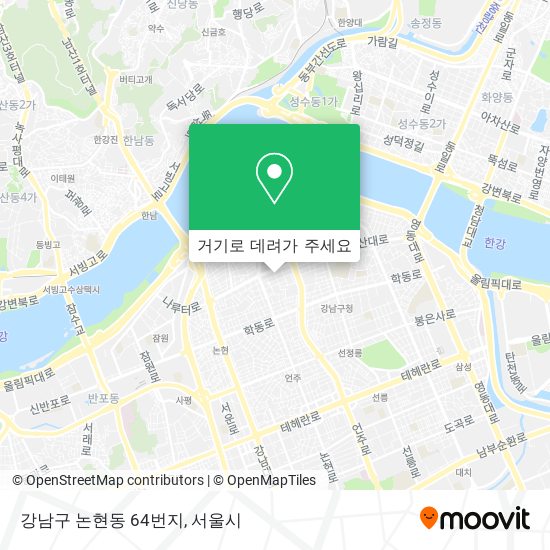 강남구 논현동 64번지 지도