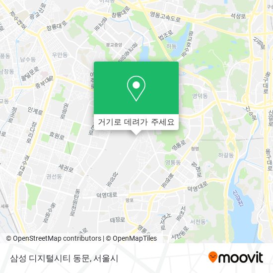 삼성 디지털시티 동문 지도