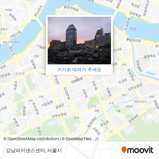 강남파이낸스센터 지도