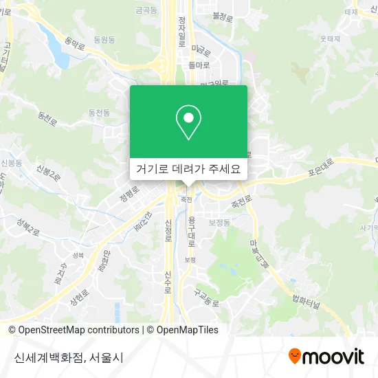 신세계백화점 지도
