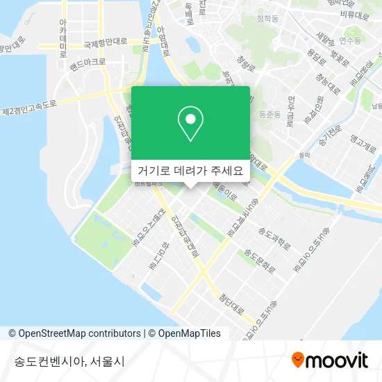 송도컨벤시아 지도