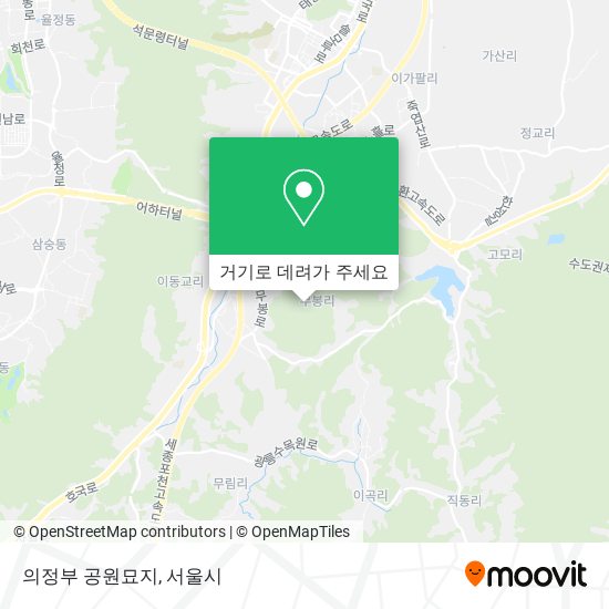 의정부 공원묘지 지도