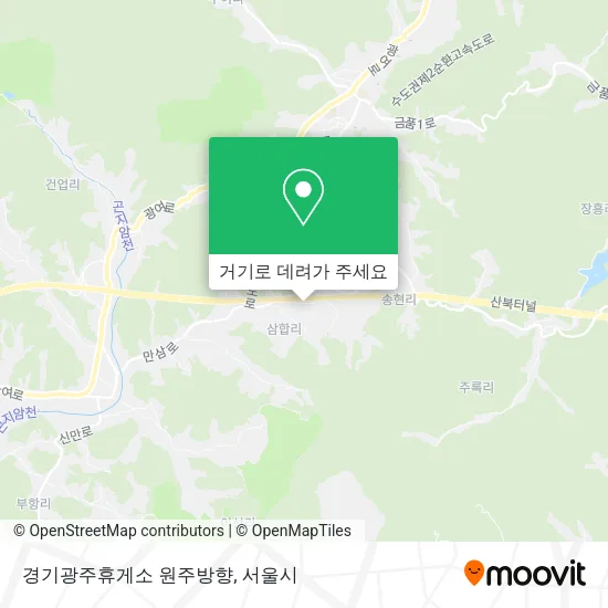 경기광주휴게소 원주방향 지도