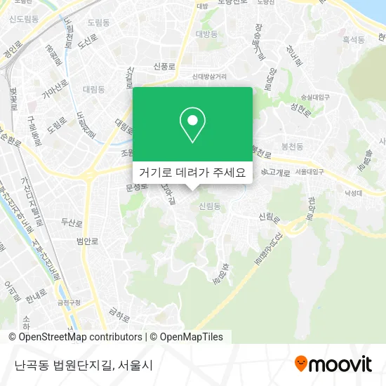난곡동 법원단지길 지도