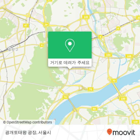 광개토태왕 광장 지도