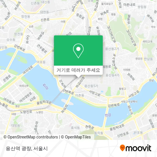 용산역 광장 지도