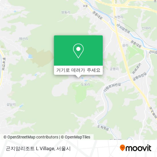 곤지암리조트 L Village 지도