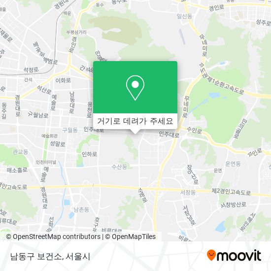 남동구 보건소 지도