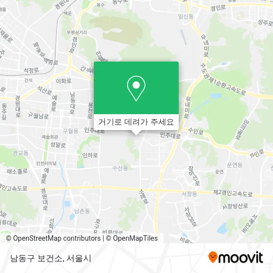 남동구 보건소 지도