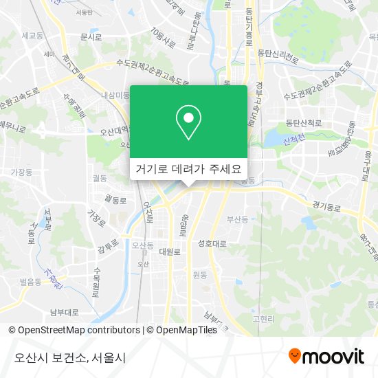 오산시 보건소 지도