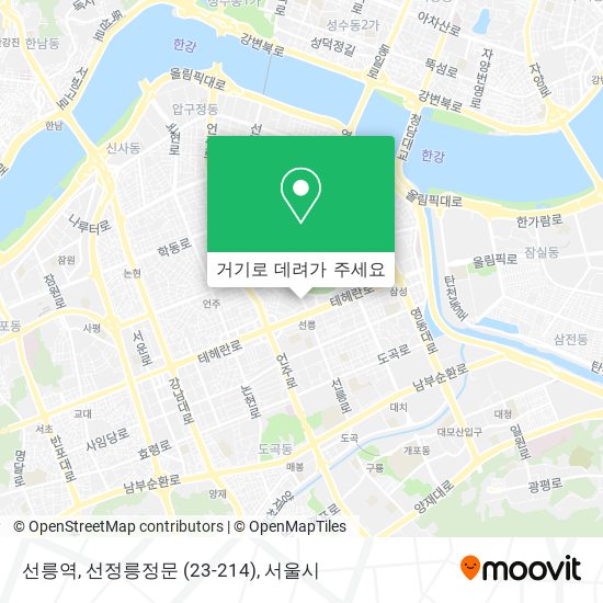 선릉역, 선정릉정문 (23-214) 지도