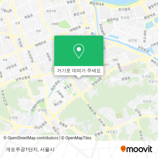 개포주공1단지 지도