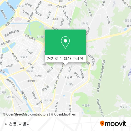 마천동 지도