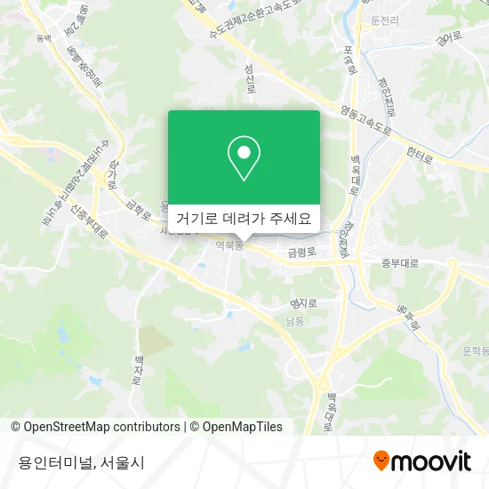 용인터미널 지도