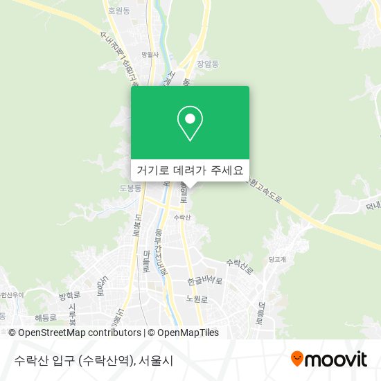 수락산 입구 (수락산역) 지도