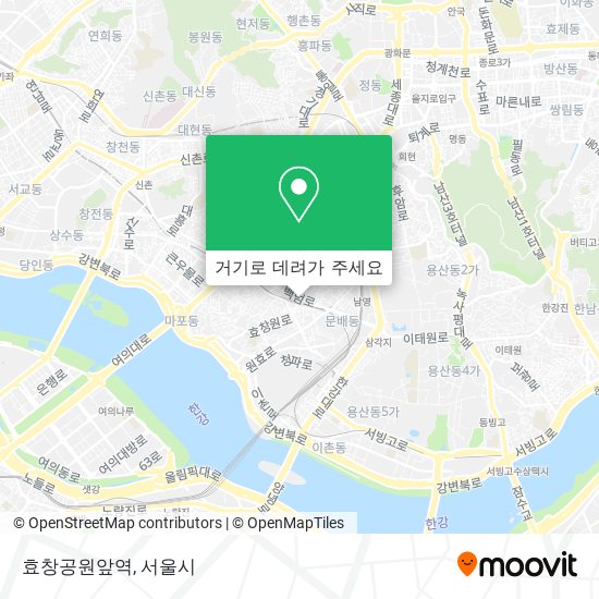 효창공원앞역 지도