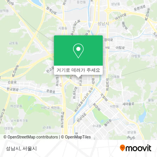 성남시 지도