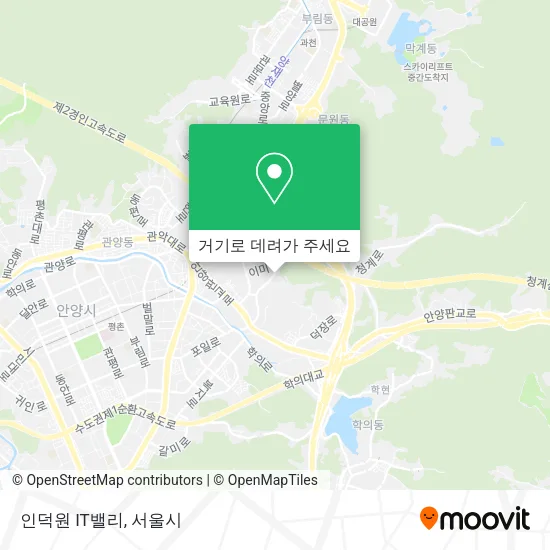 인덕원 IT밸리 지도
