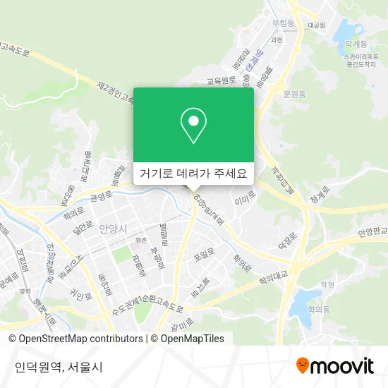 인덕원역 지도