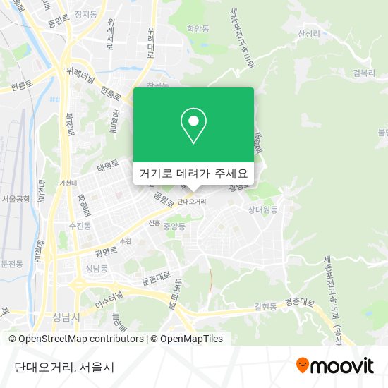 단대오거리 지도