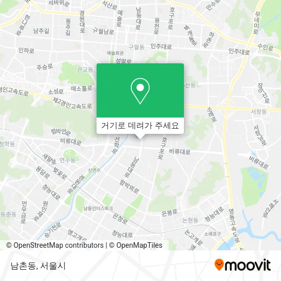 남촌동 지도