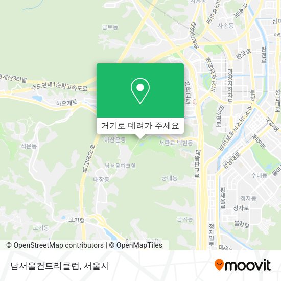 남서울컨트리클럽 지도