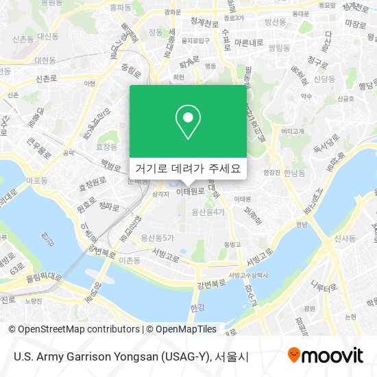 U.S. Army Garrison Yongsan (USAG-Y) 지도