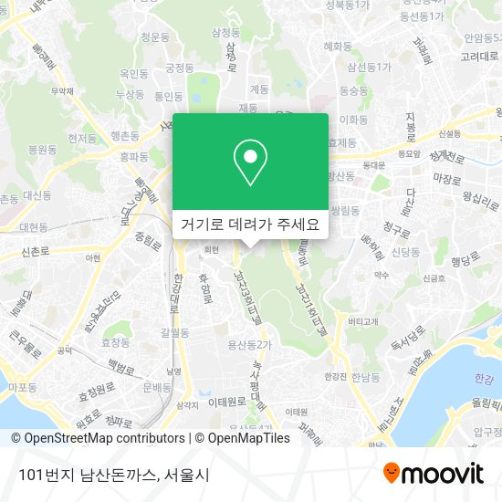 101번지 남산돈까스 지도