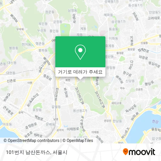 101번지 남산돈까스 지도