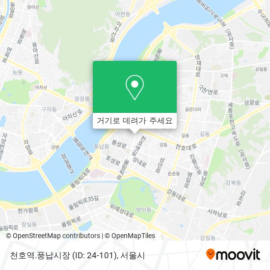 천호역.풍납시장 (ID: 24-101) 지도
