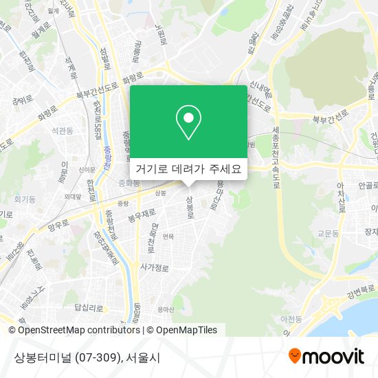 상봉터미널 (07-309) 지도