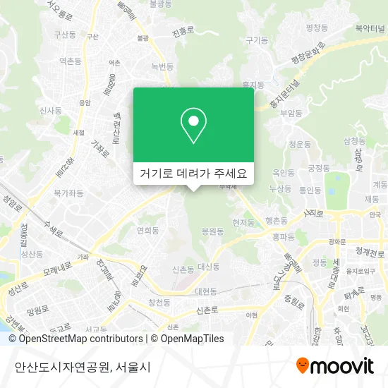 안산도시자연공원 지도