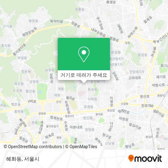 혜화동 지도