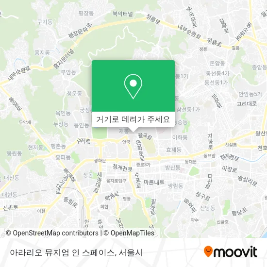 아라리오 뮤지엄 인 스페이스 지도