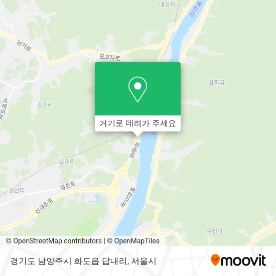경기도 남양주시 화도읍 답내리 지도