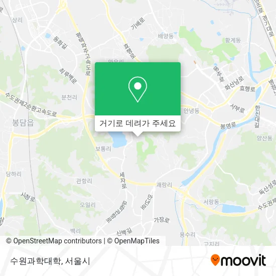 수원과학대학 지도