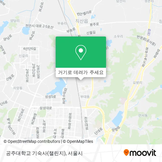 공주대학교 기숙사(챌린지) 지도