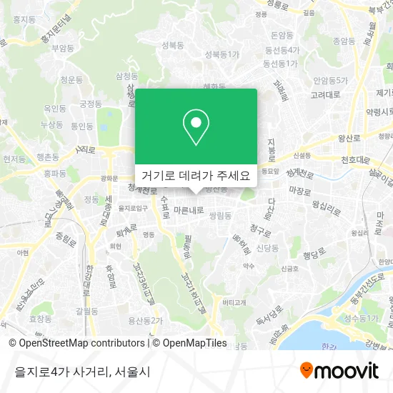 을지로4가 사거리 지도