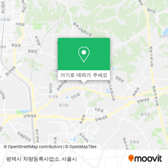평택시 차량등록사업소 지도
