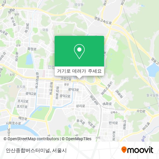 안산종합버스터미널 지도