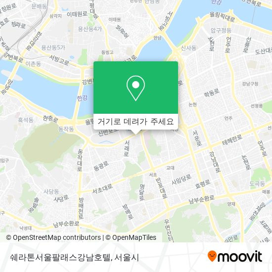 쉐라톤서울팔래스강남호텔 지도