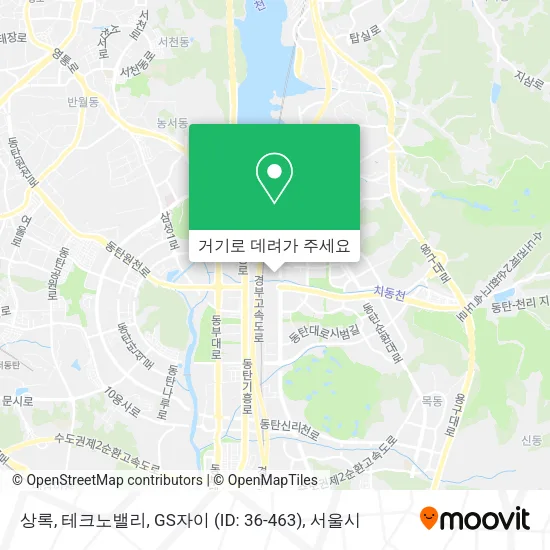 상록, 테크노밸리, GS자이 (ID: 36-463) 지도