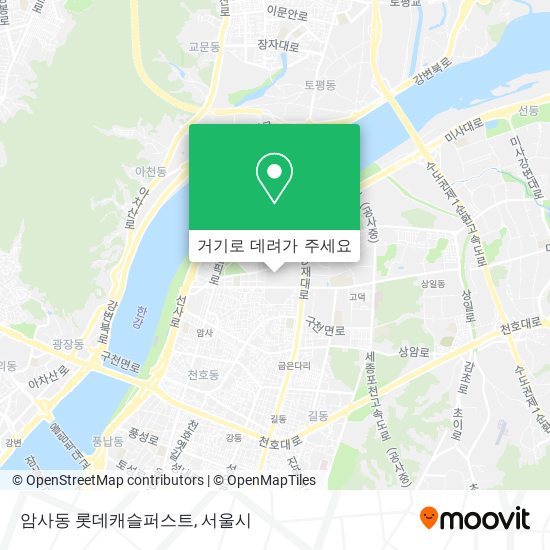 암사동 롯데캐슬퍼스트 지도