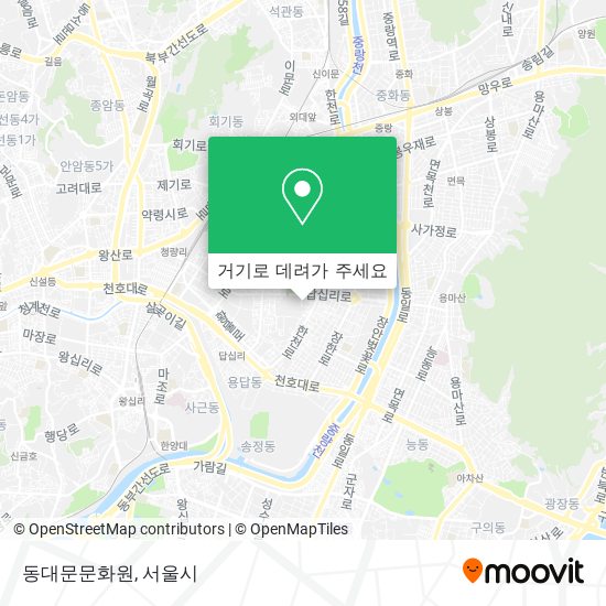 동대문문화원 지도